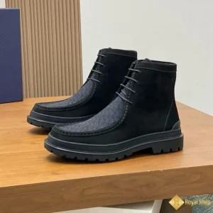 chất liệu Giày boot nam Dior da lộn đen CKD240045