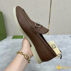 chất liệu Giày loafer Gucci nam nâu CKG421082093