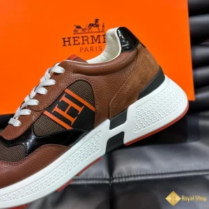 chất liệu Giày sneaker Hermes nam Heros nâu CKH41516