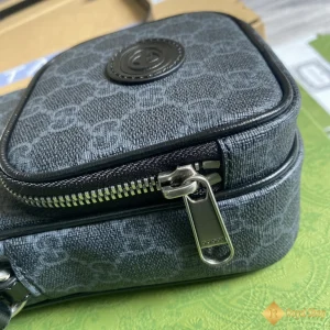 chất liệu Túi Gucci nam mini Meo Vintage màu xám 672952