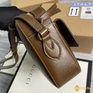 chất liệu Túi nữ Gucci Horsebit 1955 small shoulder màu nâu 645454