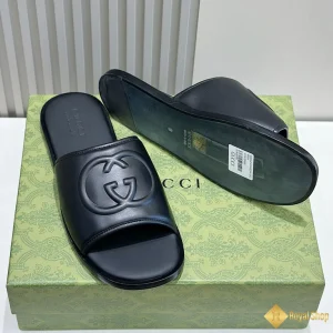 chi tiết Dép Gucci nam slide đen CKG4171