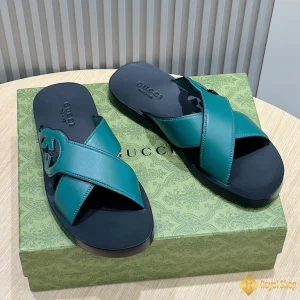 chi tiết Dép Gucci nam xanh lam CKG4166