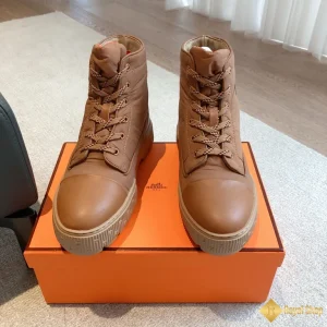 chi tiết Giày boot Hermes nam màu nâu CKH4155