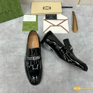 chi tiết Giày loafer Gucci nam da bóng CKGC240012