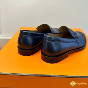 chi tiết Giày nam loafer Hermes blue xanh đen CKH433