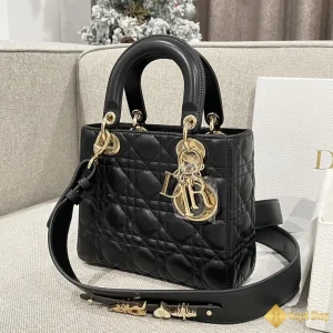 chi tiết Túi Dior nữ mini Lady màu đen My ABCDior M0538