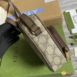 chi tiết Túi Gucci nam mini Meo Vintage viền nâu 671682