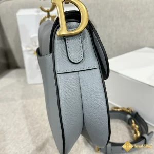 chi tiết Túi nữ Dior Saddle xanh da trời M0455