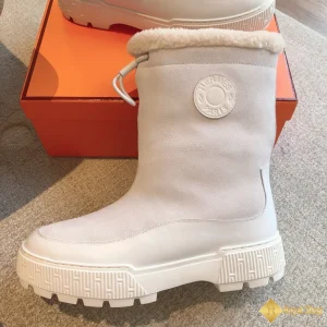 cùng ngắm Giày boot Hermes nam màu sữa CKH4164