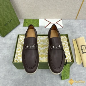 cùng ngắm Giày loafer Gucci nam nâu trầm CKG421072093