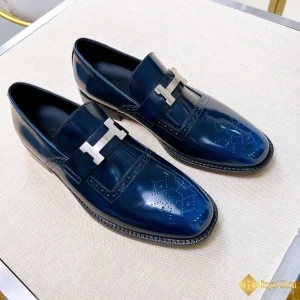 cùng ngắm Giày nam loafer Hermes xanh bóng CKH421