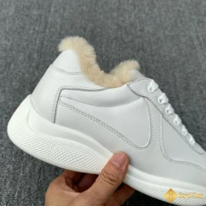 cùng ngắm Giày sneaker Prada nam Prax cổ lông 01 CKP41483