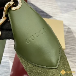 cùng ngắm Túi nữ Gucci B medium shoulder màu xanh lá 815924