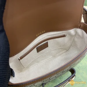 địa chỉ mua Túi nữ Gucci Horsebit 1955 mini shoulder viền nâu 815205