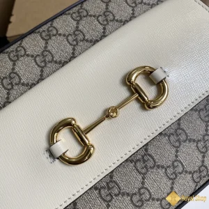 địa chỉ mua Túi nữ Gucci Horsebit 1955 small shoulder phối trắng 645454