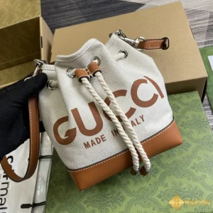 địa chỉ mua Túi nữ Gucci mini Print GG Supreme viền nâu 777166