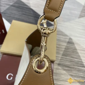 địa chỉ mua Túi xách nữ Gucci B medium shoulder viền nâu 815924