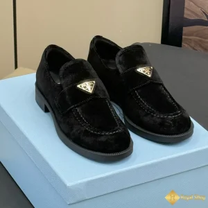 giá Giày Prada nam loafer da lộn đen CKP4383