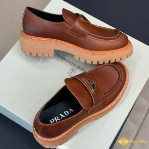 giá Giày Prada nam loafer nâu đỏ CKP4375