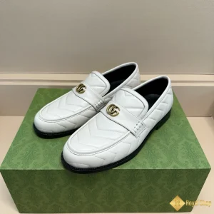 giày loafer Gucci nam màu trắng CKGC240001