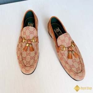 hình ảnh Giày loafer Gucci nam vải canvas CKGC240035