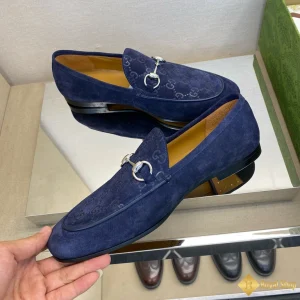 hình ảnh Giày loafer Gucci nam xanh da trời CKG421552093