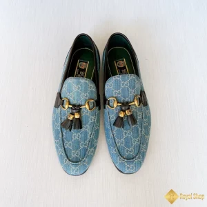 hình ảnh Giày loafer Gucci nam xanh lam CKGC240033