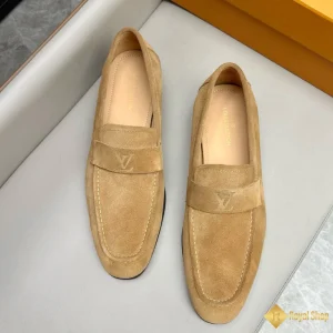 hình ảnh Giày loafer LV nam da lộn màu nâu CKLV24097