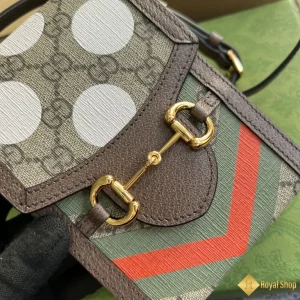 hình ảnh Túi Gucci Horsebit 1955 mini viền nâu GC625615