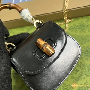 hình ảnh Túi nữ Gucci Bamboo 1947 super mini màu đen 760246