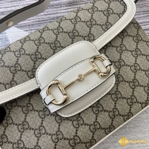 hình ảnh Túi nữ Gucci Horsebit 1955 small shoulder viền trắng 815178