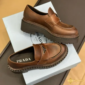 mẫu Giày Prada nam loafer màu nâu CKP4371