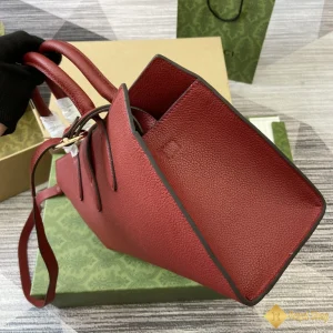 mẫu Túi Gucci nữ Medium Tote with hook closure đỏ tươi 795282