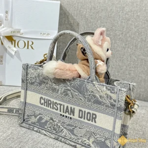 mẫu Túi nữ Mini Dior Book Tote màu xám S5573