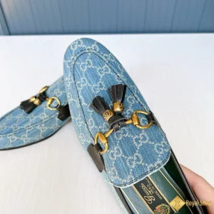 shop bán Giày loafer Gucci nam xanh lam CKGC240033