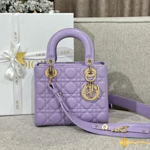 shop bán Túi nữ Small Lady Dior My ABCDior màu tím M0538