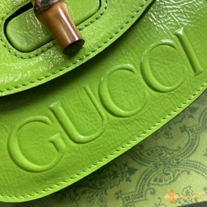 sự tinh tế Túi nữ Gucci  Bamboo 1947 mini xanh lá 786482