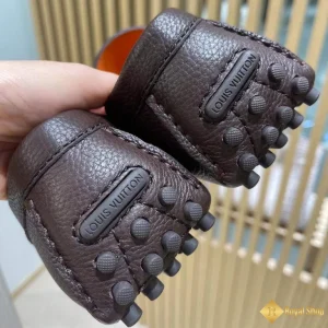 Giày lười LV nam đế bệt Moccasin màu nâu LV-FA0274 đẹp