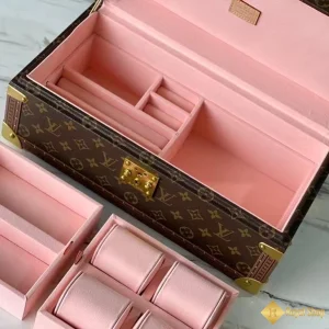 Rương Hộp LV đựng Phụ kiện Coffret Monogram bên trong hồng M20209 like auth