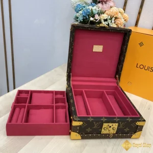 Rương hộp LV đựng phụ kiện Coffret Joaillerie trong hồng đậm M10174