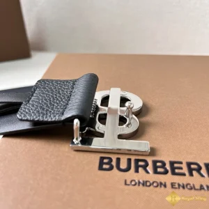 Thắt lưng Burberry nam 3.5cm đen da bê hạt YA41311 được làm thủ công