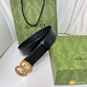 Thắt lưng Gucci nam 4.0cm đen bóng YAG30293 cao cấp