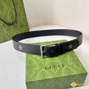 Thắt lưng Gucci nam 4.0cm khoá kim trắng YAG30257