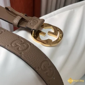 Thắt lưng Gucci nam 4.0cm nâu khoá vàng YAG30292 HCM