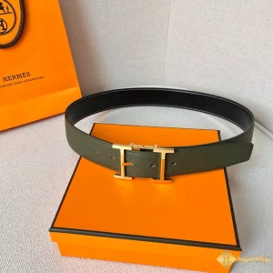 Thắt lưng Hermes nam 3.8cm xanh lá YAH401329