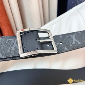 Thắt lưng LV nam 4.0cm monogram khoá kim trắng YAL41956