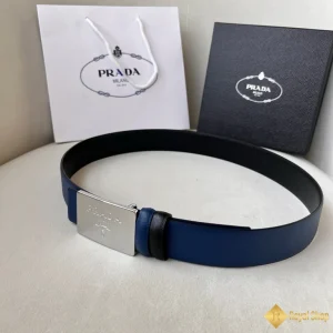 Thắt lưng Prada nam 3.5cm blue khoá chữ nhật YAP30174