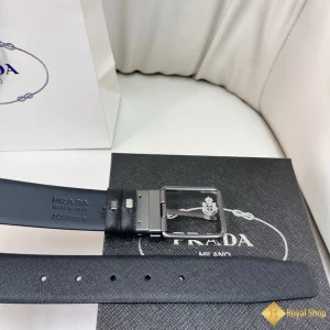 Thắt lưng Prada nam 3.5cm đen YAP30137 like auth