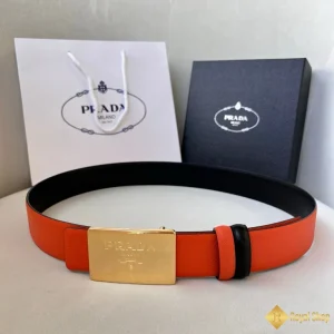 Thắt lưng Prada nam 3.5cm đỏ hồng YAP30169